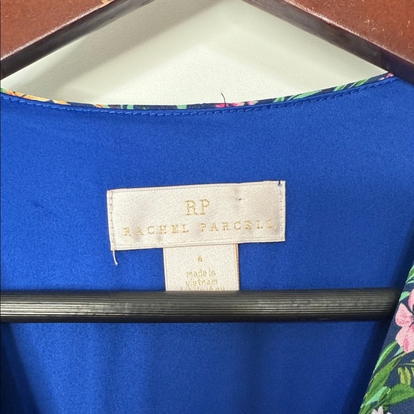 Rachel Parcell Floral V-Neck Ruffle Dress Size 6 - Picture 7 of 12